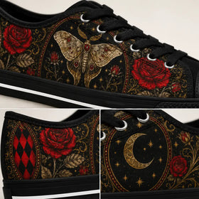 Gothic Rose artistic sneakers by ASTRYDE KICKS