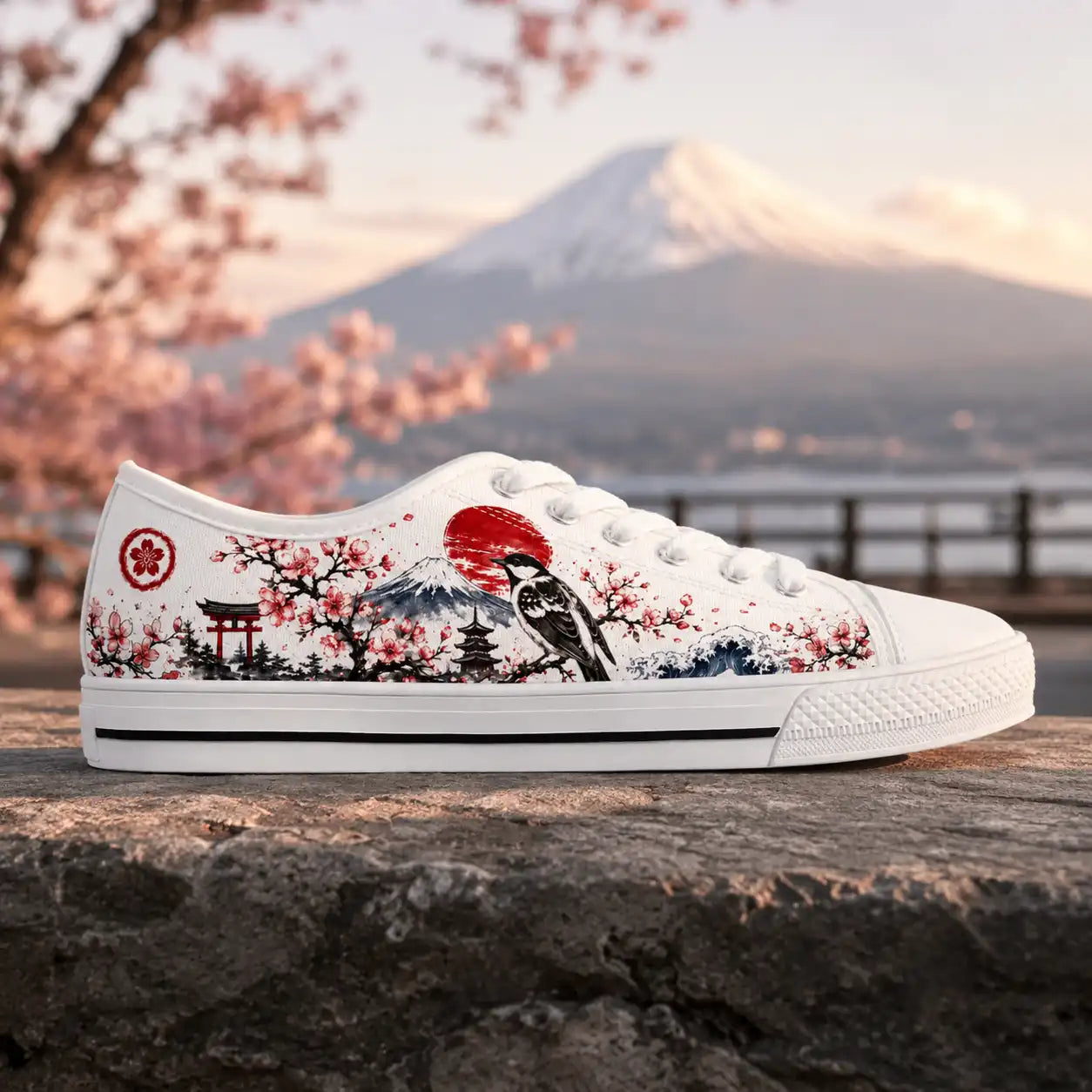 Sakura Koi Japanese women’s low top sneakers