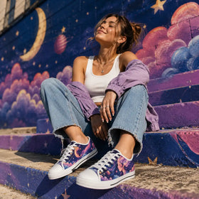 Celestial Dreamer sneakers in lifestyle styling