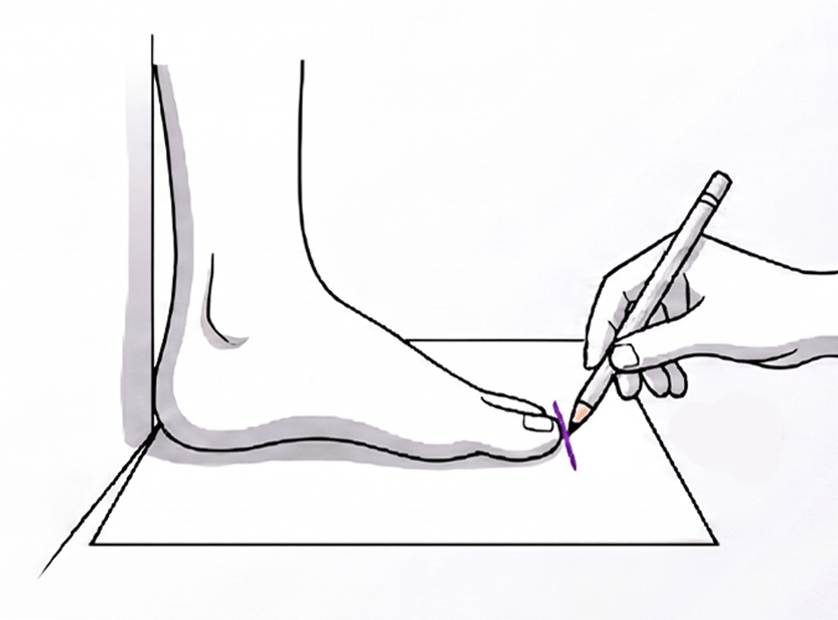 Mark your foot